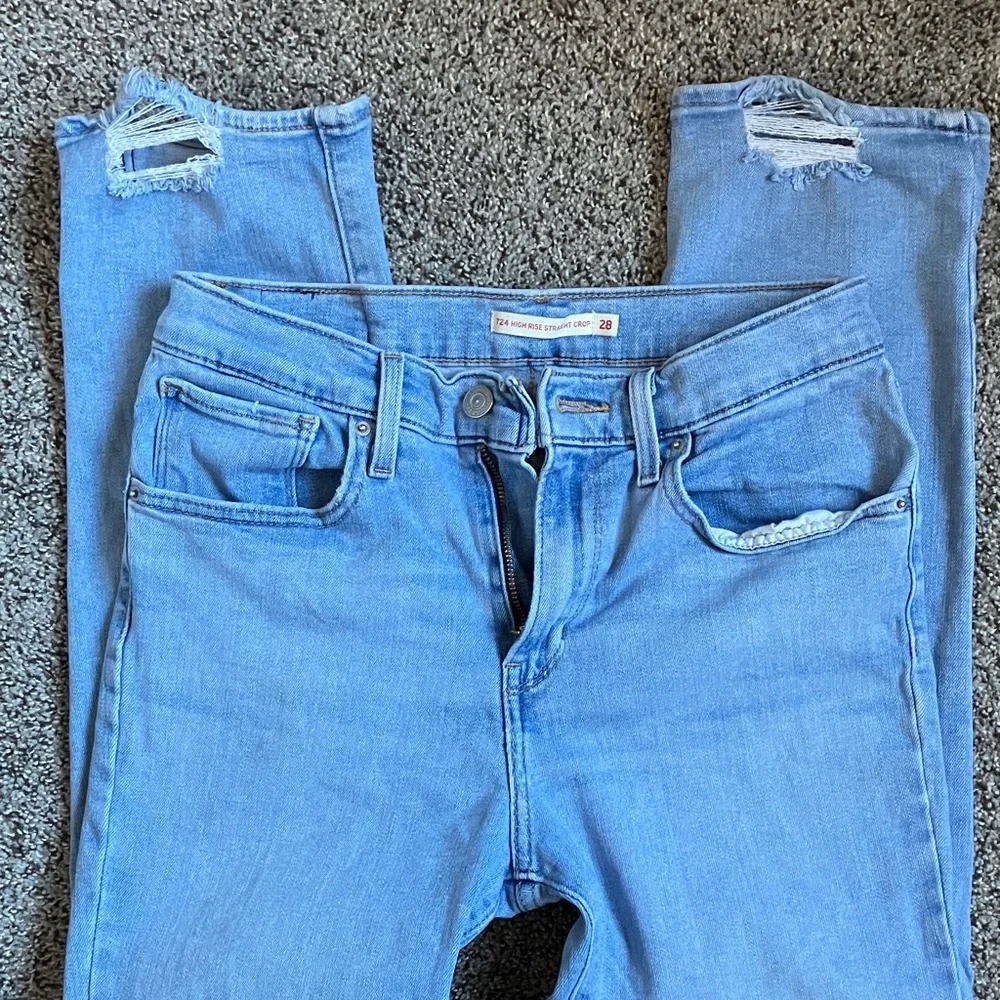 Levi’s 724 High Rise Straight Crop Women’s Jeans - Picture 4 of 7